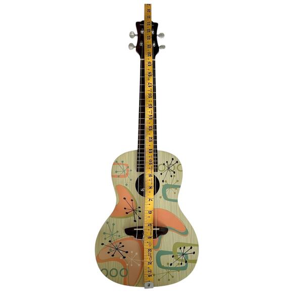 Luna Ukes UkeRadioactive Concert‎ Ukulele w Case Mid Century Starburst Design - Picture 11 of 11